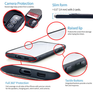 Samsung Galaxy S21 FE Luxe M2T Wallet Case [Black/Grey]