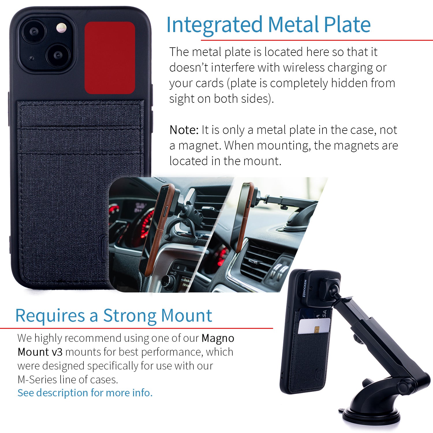 iPhone 13 Luxe M2T Wallet Case [Black]