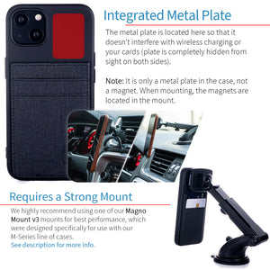 iPhone 13 Luxe M2T Wallet Case [Black]