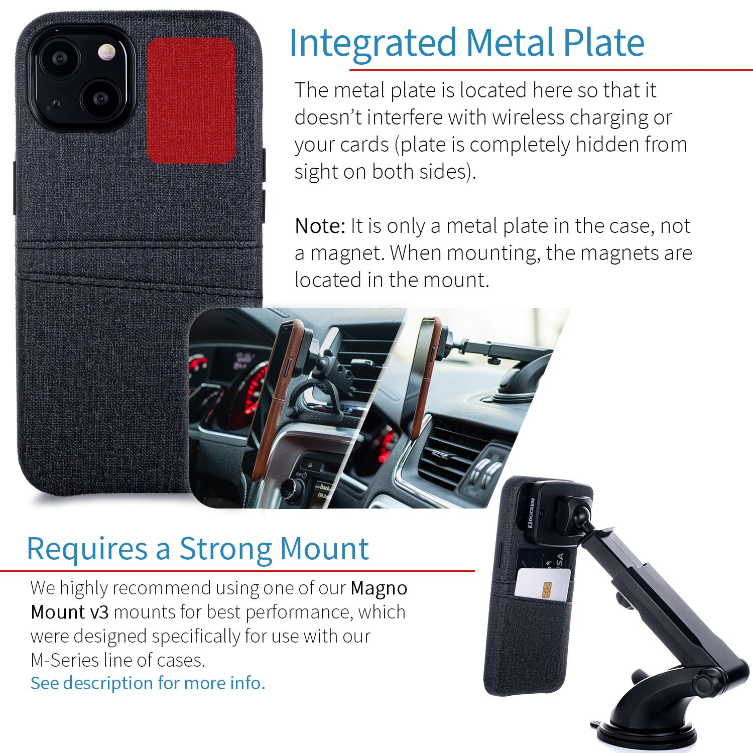 iPhone 13 Luxe M2 Wallet Case [Black]