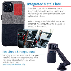 iPhone 13 Luxe M1 Card Case [Black/Grey]