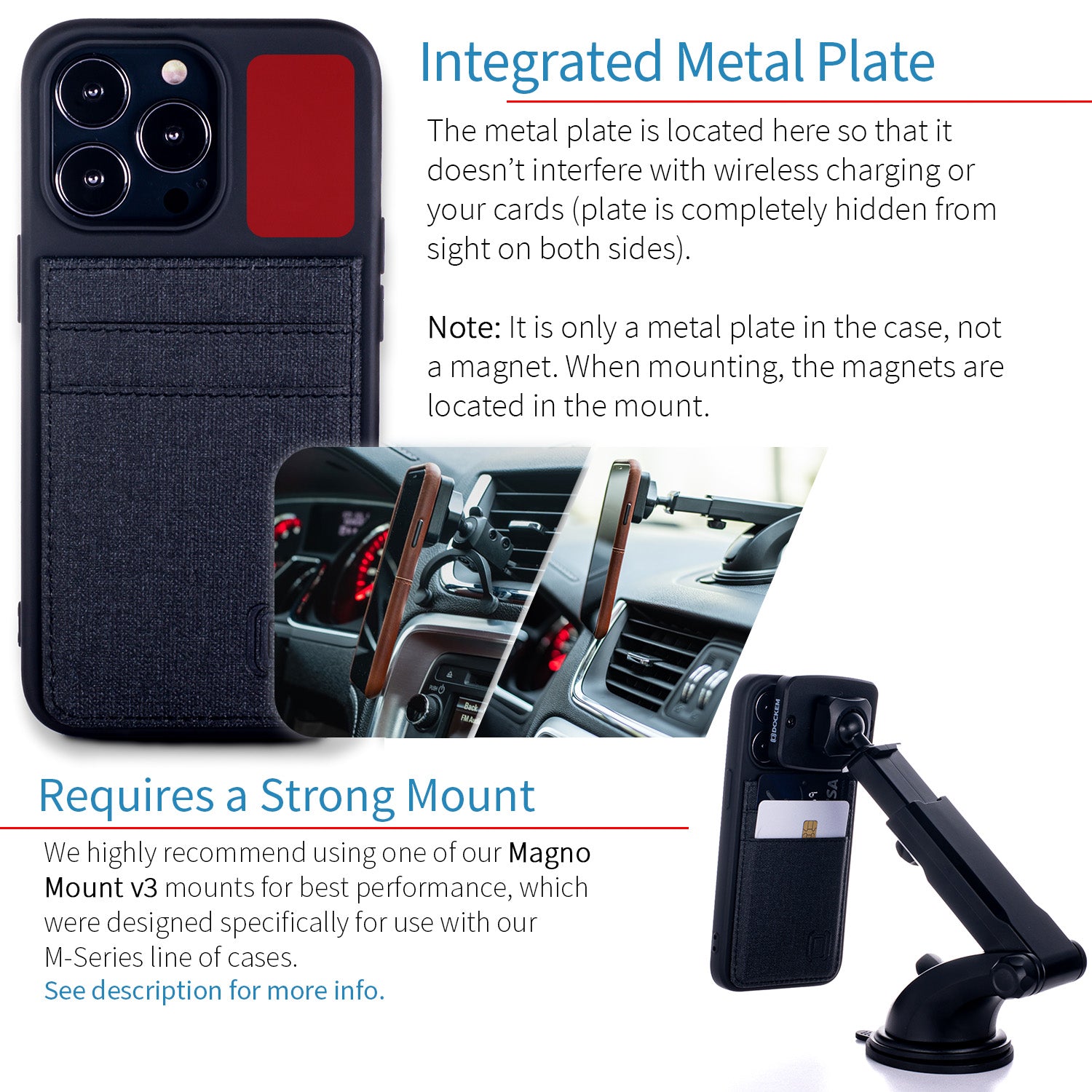 iPhone 13 Pro Luxe M2T Wallet Case [Black]