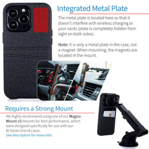 iPhone 13 Pro Luxe M2 Wallet Case [Black]