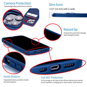 iPhone 13 Pro Exec M2T Wallet Case [Navy]