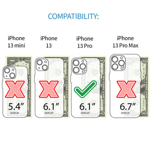 iPhone 13 Pro Exec M2T Wallet Case [White/Pink]