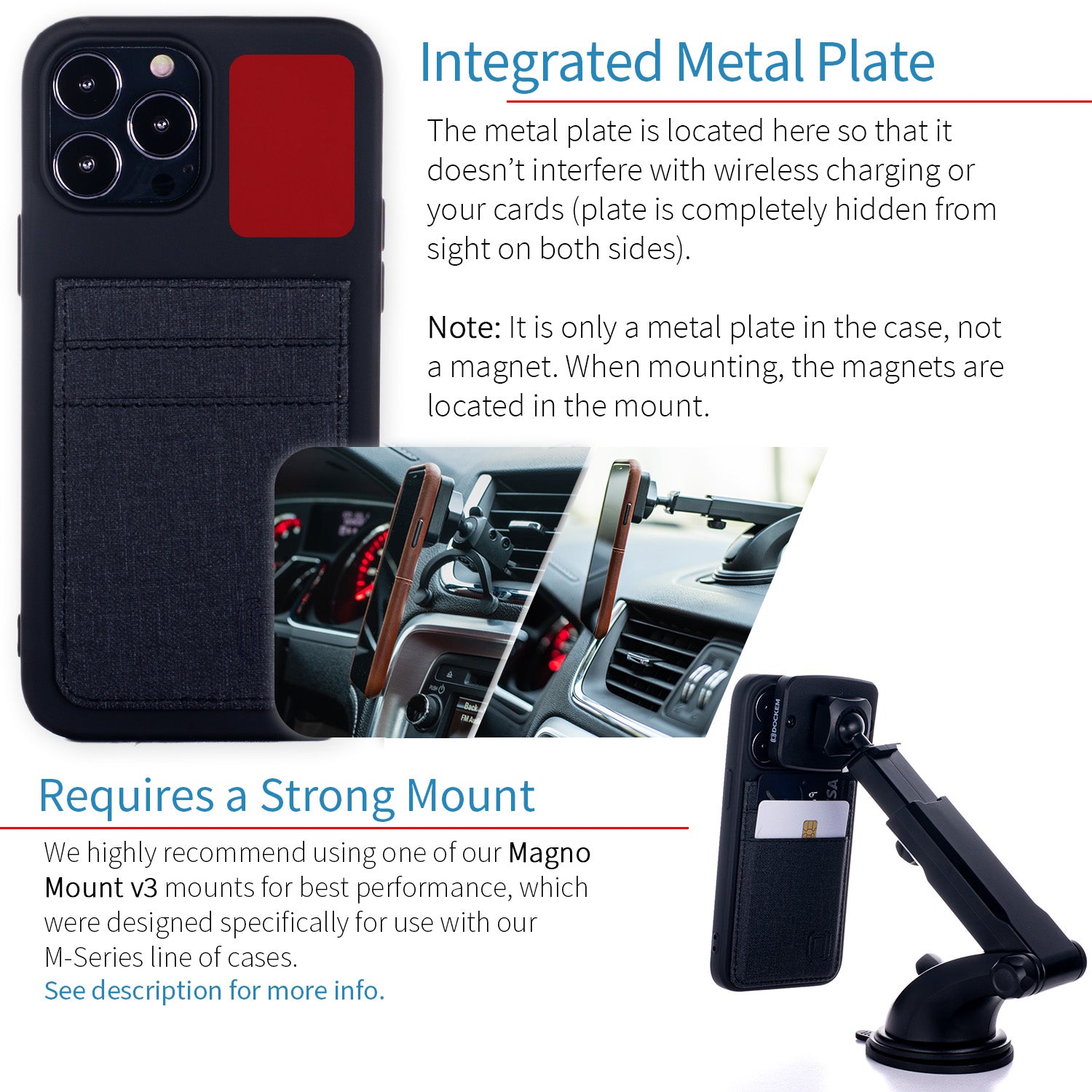 iPhone 13 Pro Max Luxe M2T Wallet Case [Black]