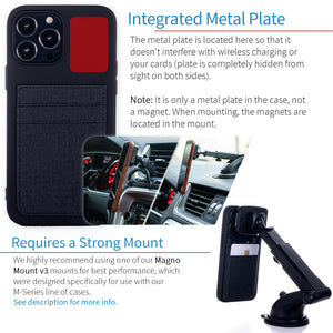 iPhone 13 Pro Max Luxe M2T Wallet Case [Black]