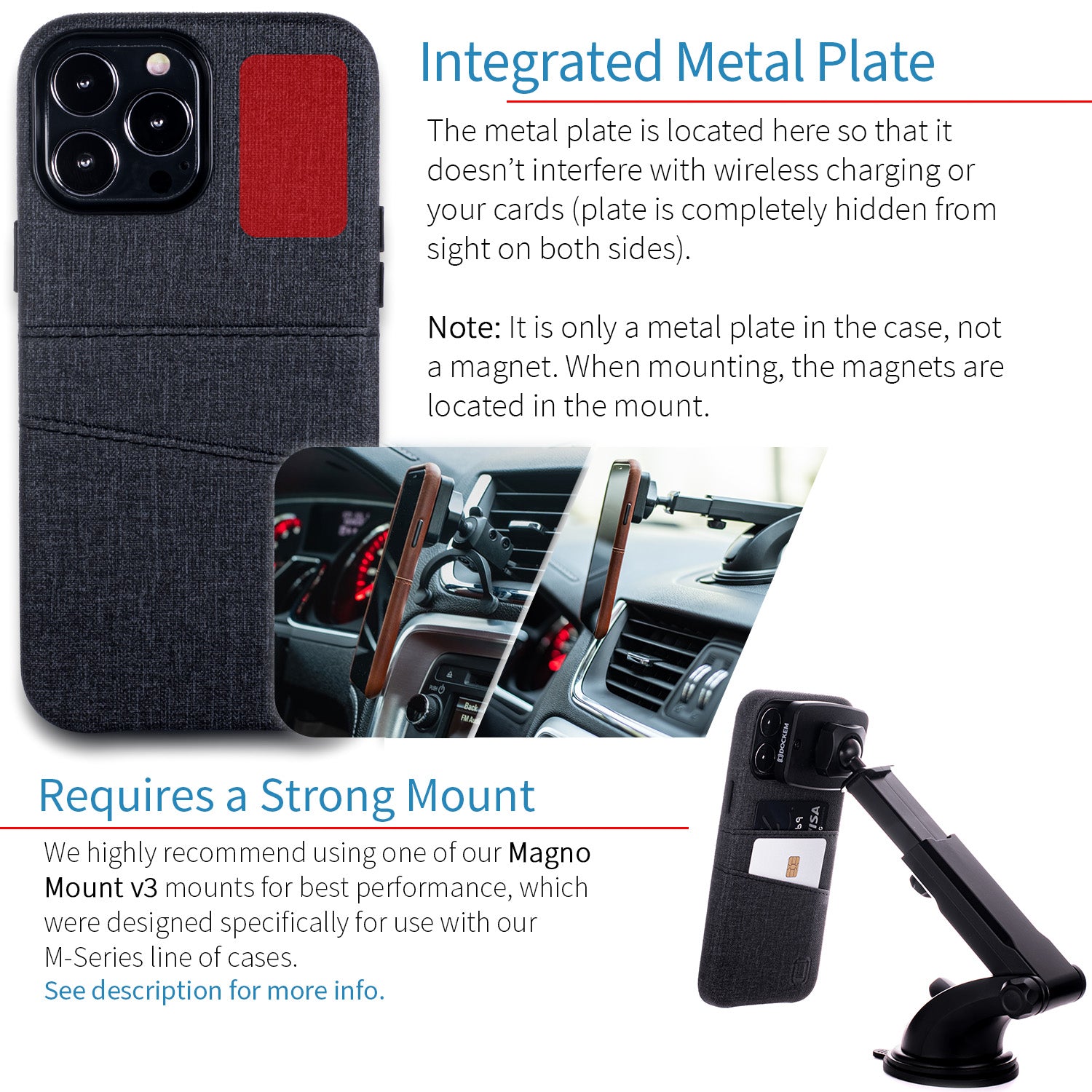 iPhone 13 Pro Max Luxe M2 Wallet Case [Black]