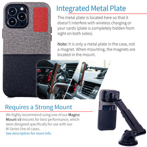 iPhone 13 Pro Max Luxe M1 Card Case [Black/Grey]