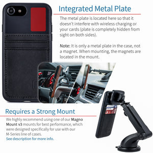 iPhone SE 3, SE 2, 8/7 Bio M2B Wallet Case [Black]