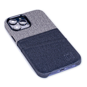 iPhone 13 Pro Max Luxe M2 Wallet Case [Black/Grey]