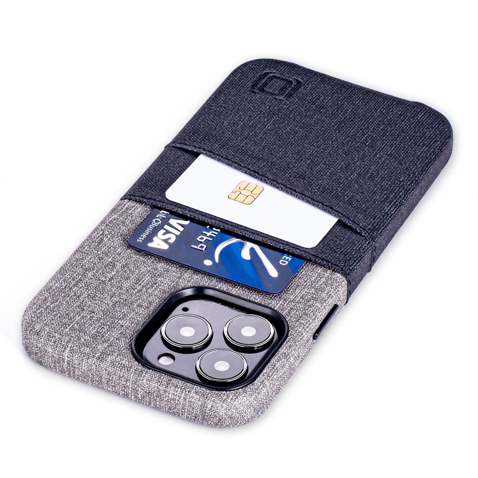 iPhone 13 Pro Max Luxe M2 Wallet Case [Black/Grey]