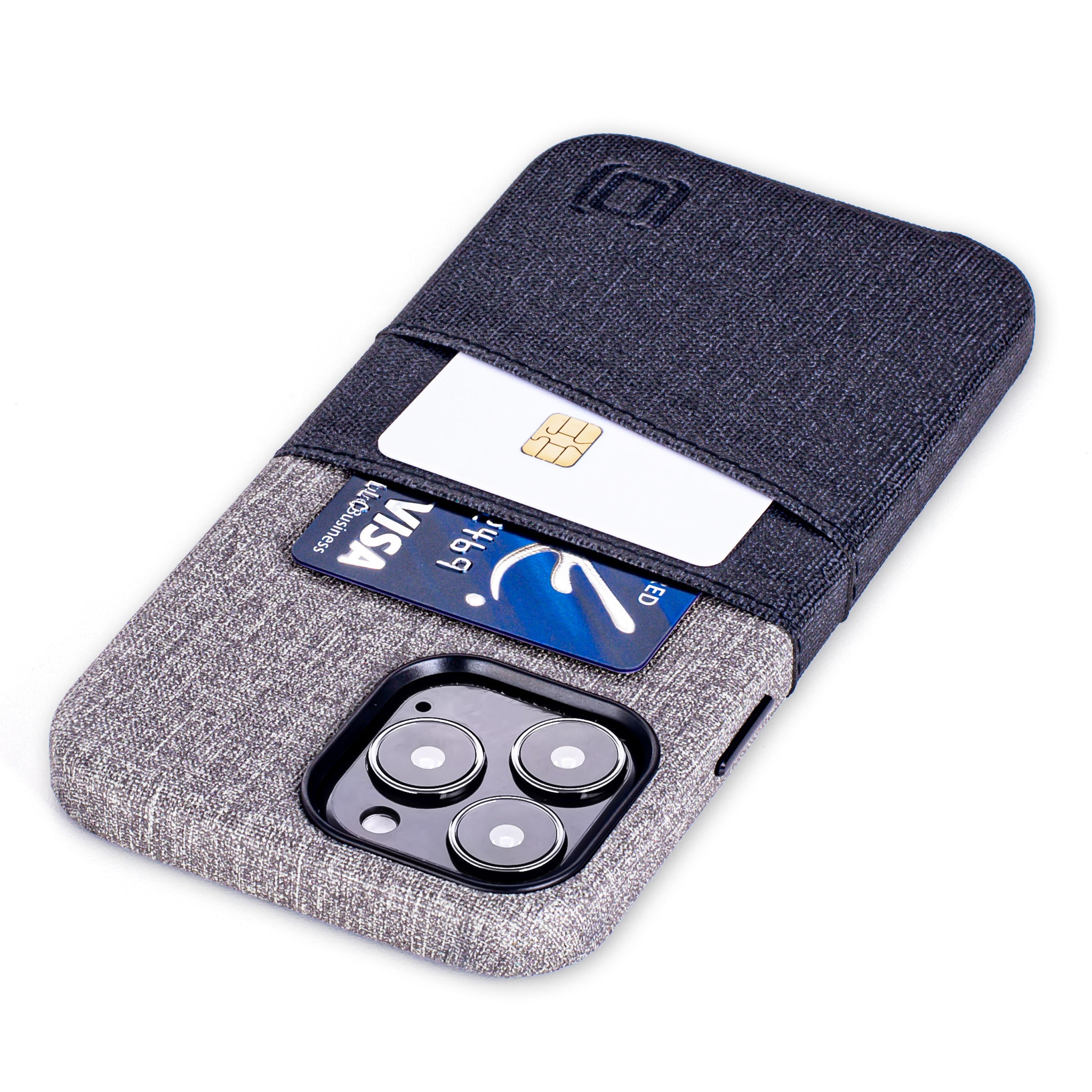 iPhone 13 Pro Max Luxe M2 Wallet Case [Black/Grey]