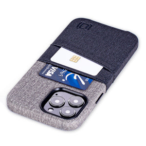 iPhone 13 Pro Max Luxe M2 Wallet Case [Black/Grey]