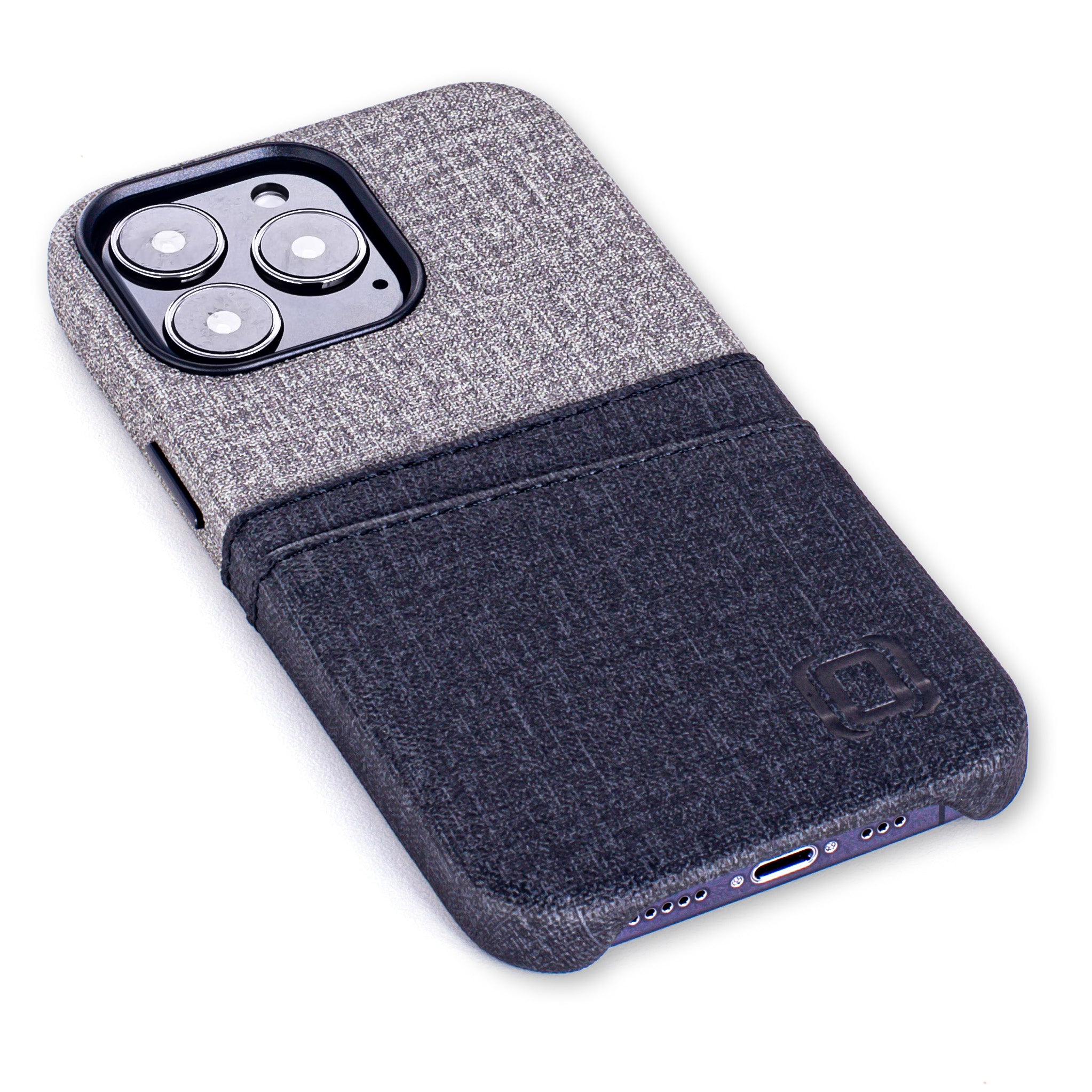 iPhone 13 Pro Luxe M2 Wallet Case [Black/Grey]