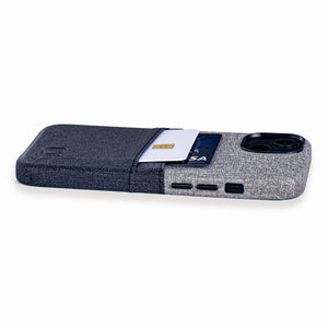 iPhone 13 Luxe M2 Wallet Case [Black/Grey]
