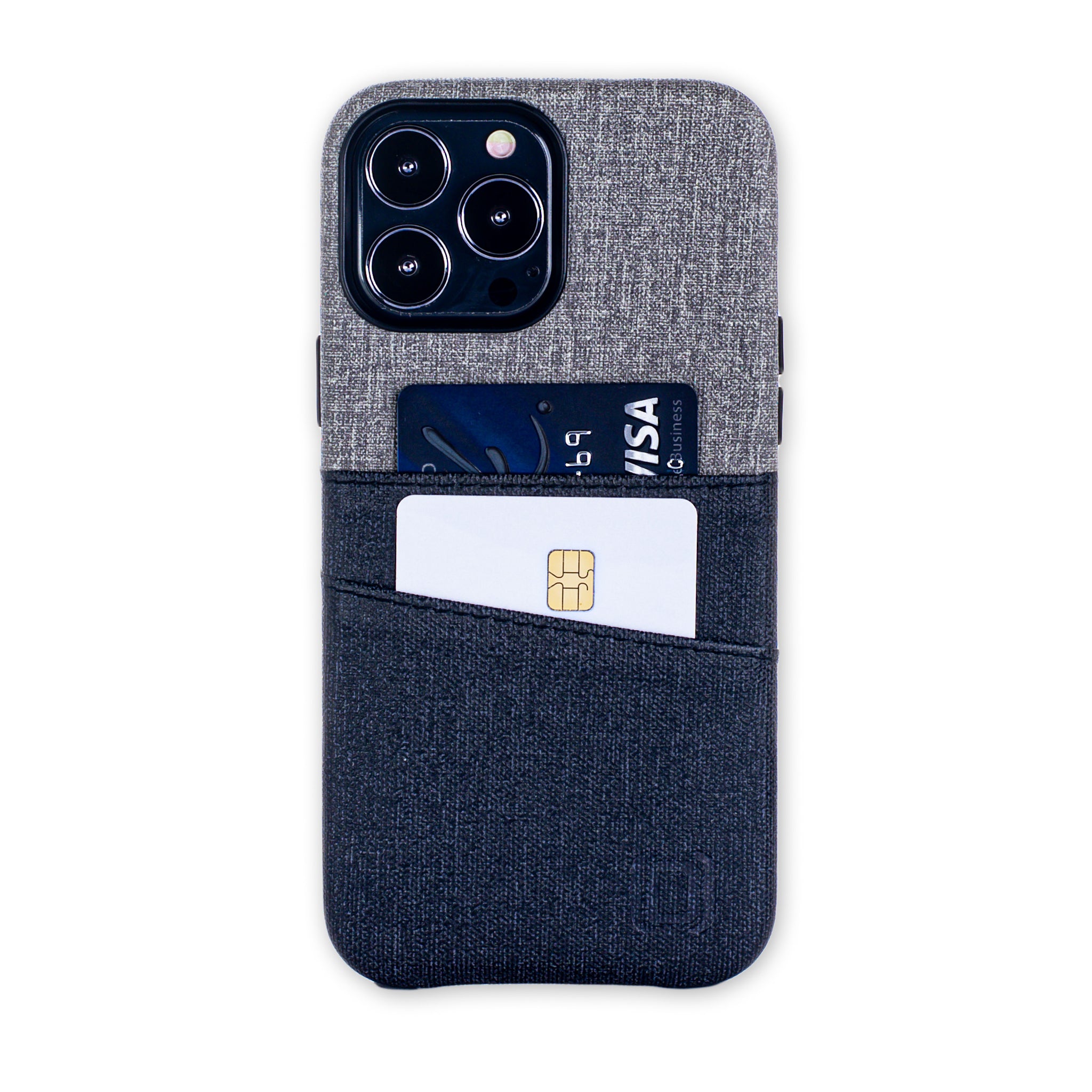 iPhone 13 Pro Max Luxe M2 Wallet Case [Black/Grey]