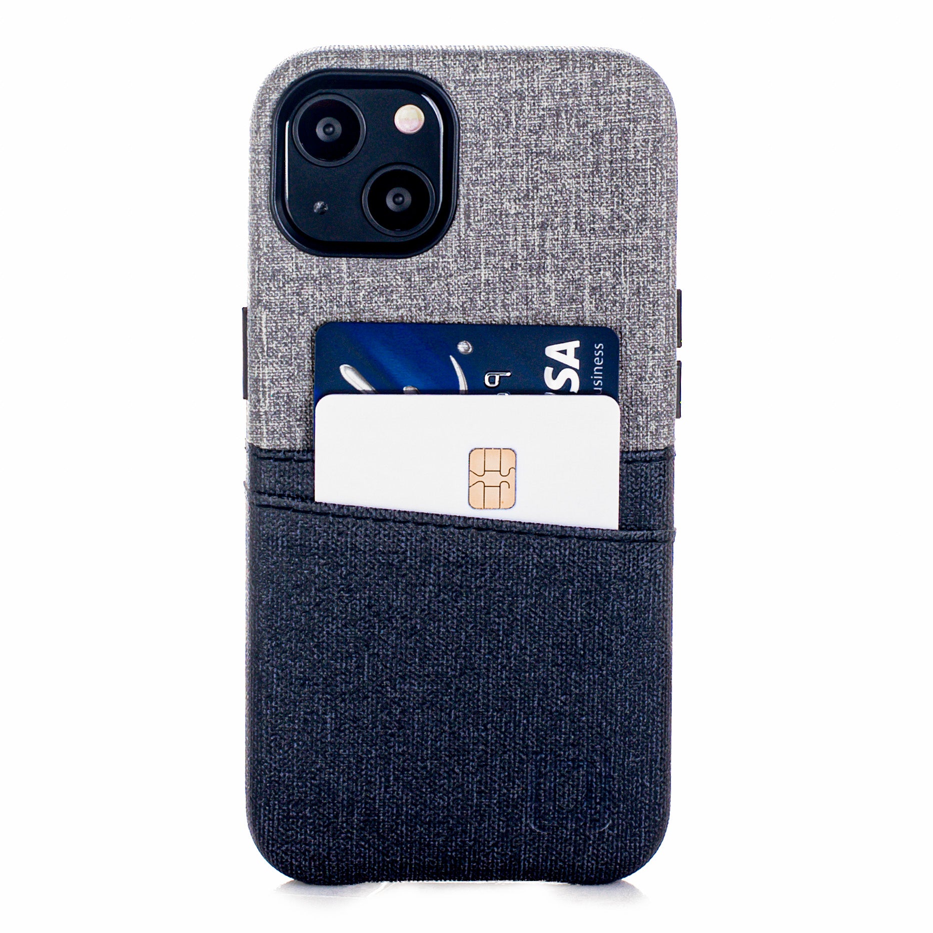 iPhone 13 Luxe M2 Wallet Case [Black/Grey]