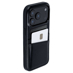 genuine leather m2gl case for iphone 17 pro with 2 card holder slots