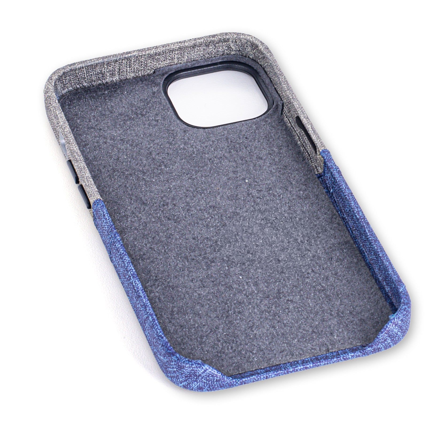 iPhone 13 Luxe M2 Wallet Case [Blue/Grey]