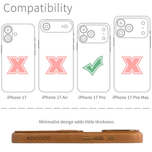 compatibility of the card case with iphone 17 pro (6.3 inch)