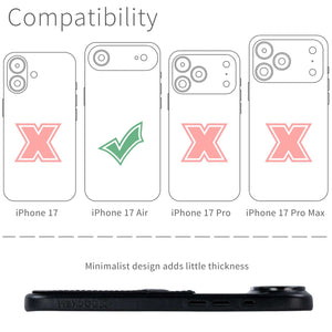 compatibility of the card case with iphone 17 air (6.6 inch)