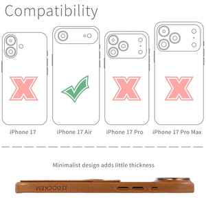 compatibility of the card case with iphone 17 air (6.6 inch)