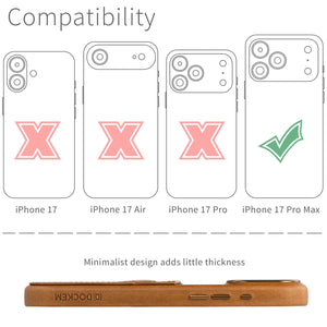 compatibility of the card case with iphone 17 pro max (6.9 inch)