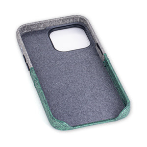 iPhone 13 Pro Luxe M2 Wallet Case [Green/Grey]