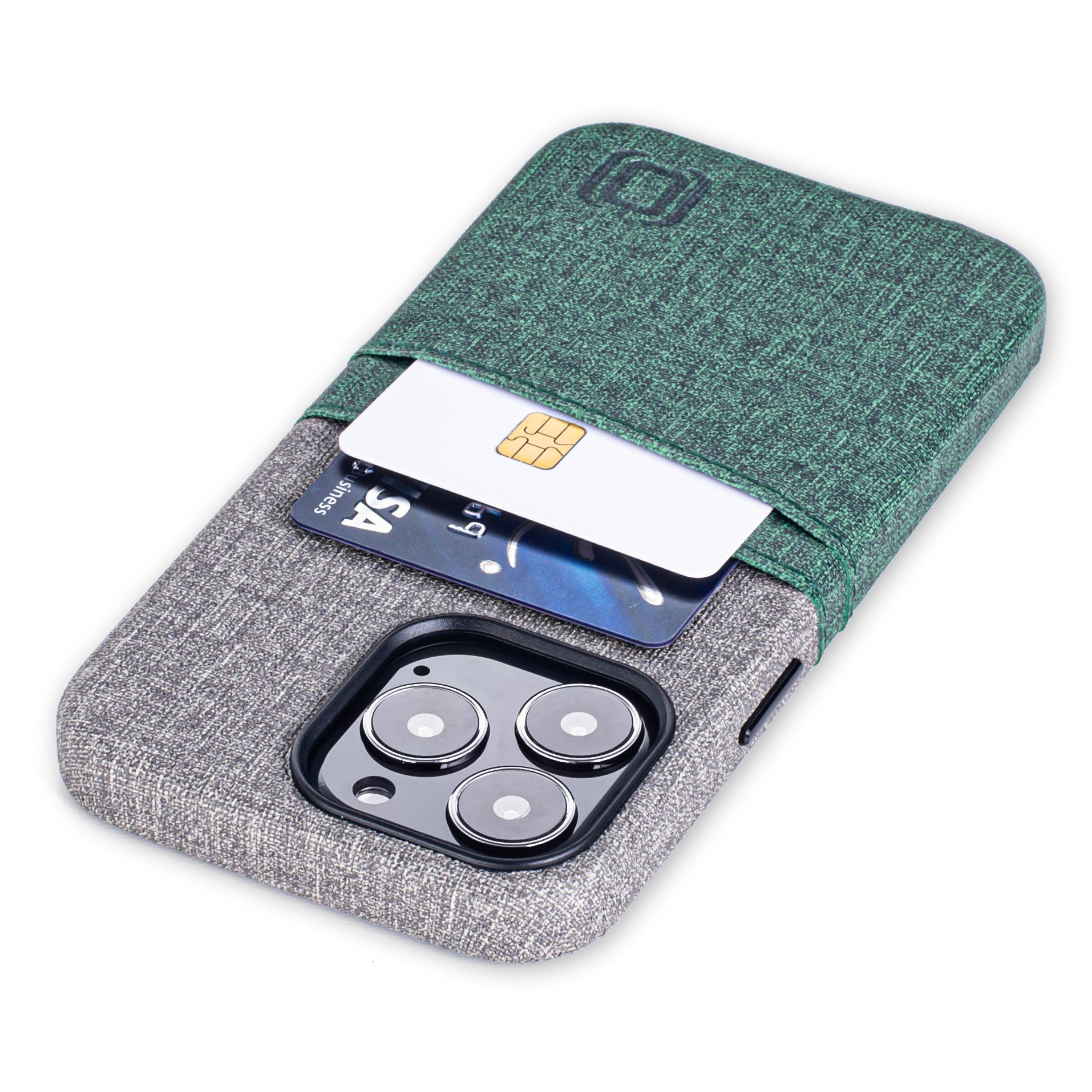 iPhone 13 Pro Luxe M2 Wallet Case [Green/Grey]