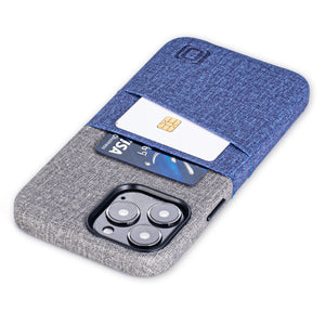 iPhone 13 Pro Max Luxe M2 Wallet Case [Blue/Grey]
