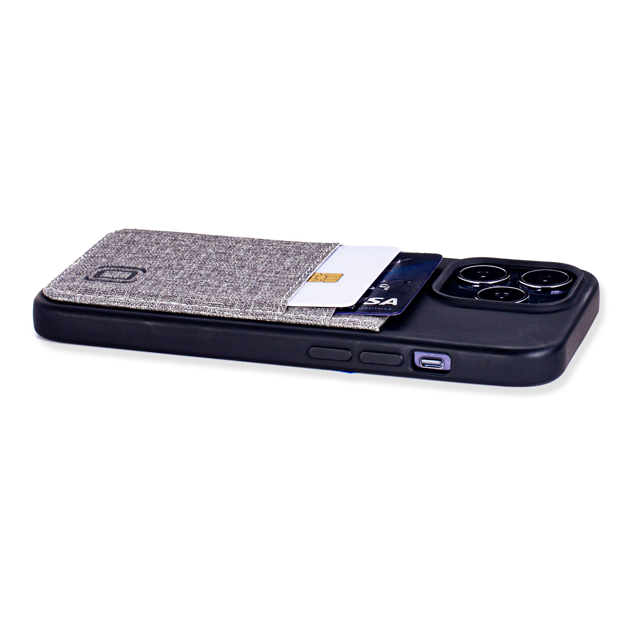 iPhone 13 Pro Luxe M2T Wallet Case [Black/Grey]