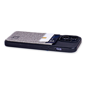 iPhone 13 Pro Luxe M2T Wallet Case [Black/Grey]
