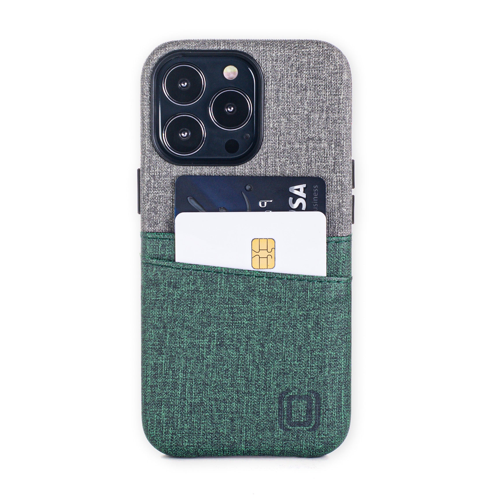 iPhone 13 Pro Luxe M2 Wallet Case [Green/Grey]