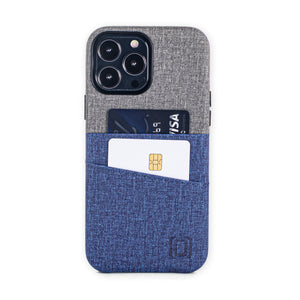 iPhone 13 Pro Max Luxe M2 Wallet Case [Blue/Grey]