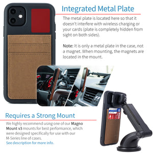 iPhone 11 Bio M2B Wallet Case [Black/Tan]