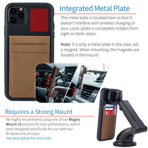 iPhone 11 Pro Max Bio M2B Wallet Case [Black/Tan]