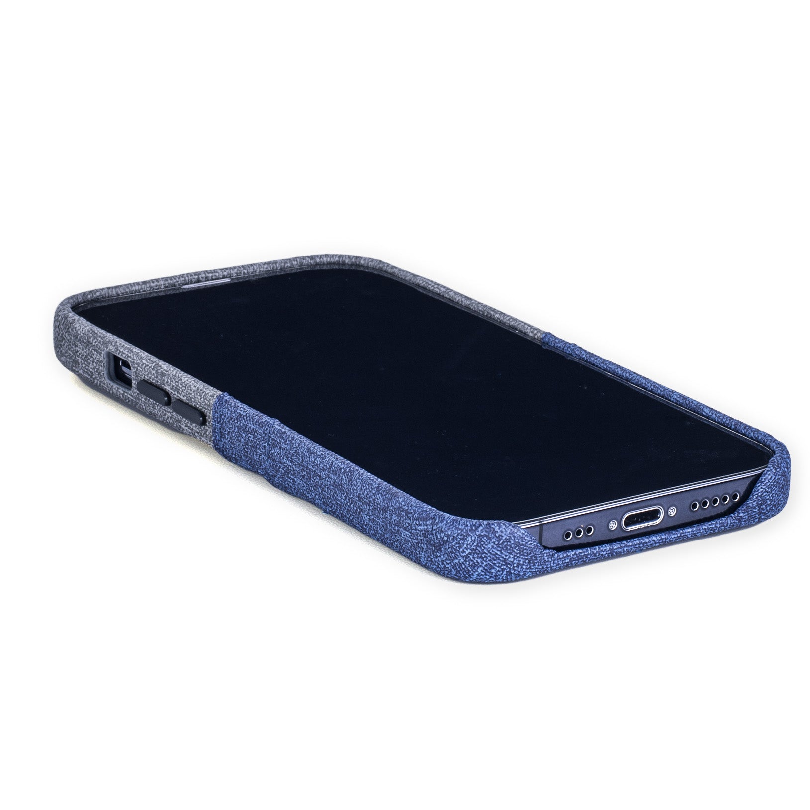 iPhone 13 Luxe M2 Wallet Case [Blue/Grey]