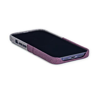 iPhone 13 Pro Max Luxe M2 Wallet Case [Maroon/Grey]