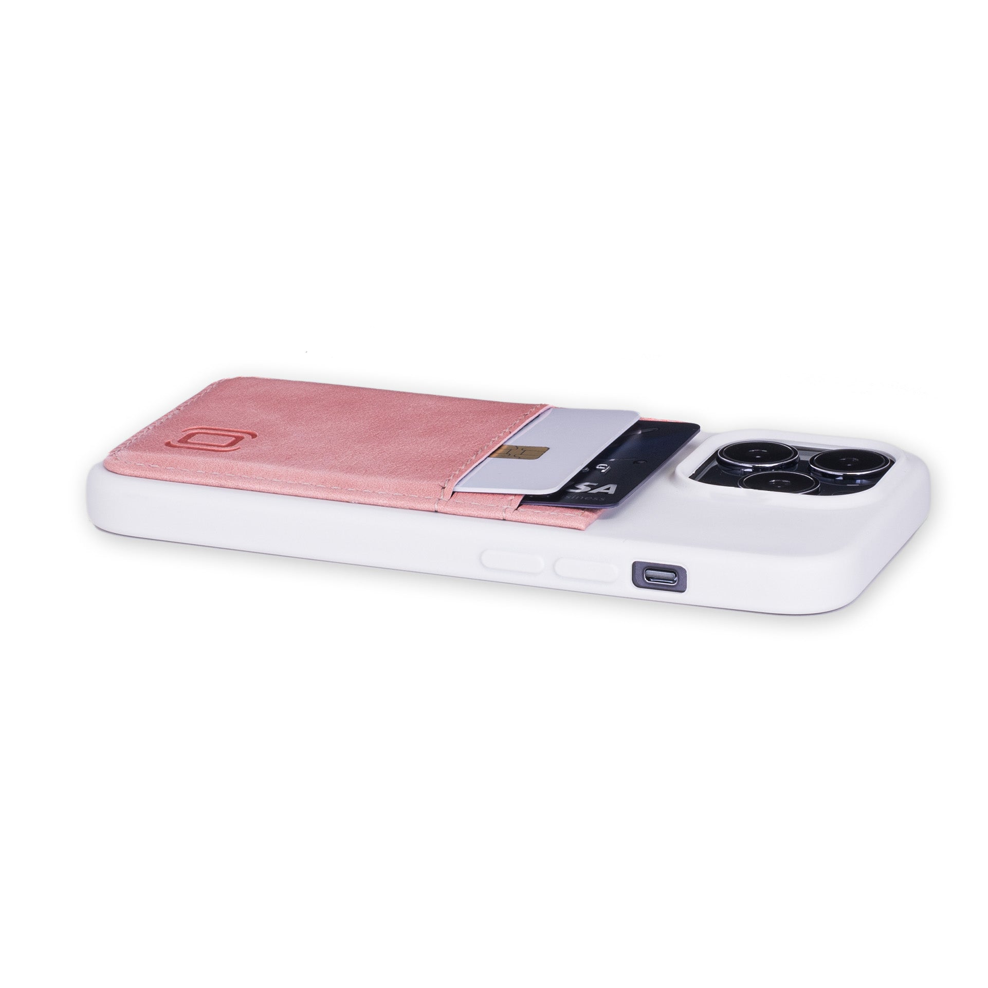 iPhone 13 Pro Exec M2T Wallet Case [White/Pink]