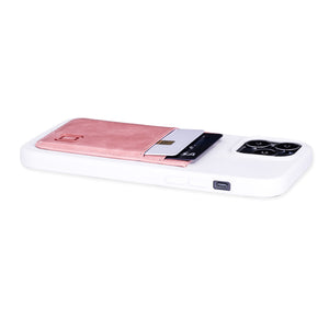 iPhone 13 Pro Max Exec M2T Wallet Case [White/Pink]