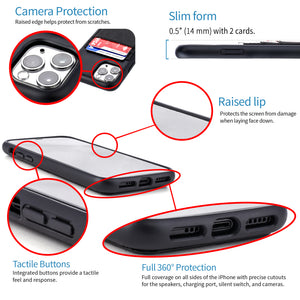 iPhone 11 Pro Bio M2B Wallet Case [Black]