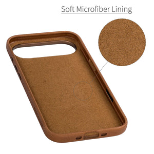 soft microfiber lining to protect the back from scratches, gentle resting spot for your phone
