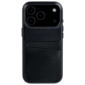 photo showing the 2 card holder slots built into the outside of the phone case