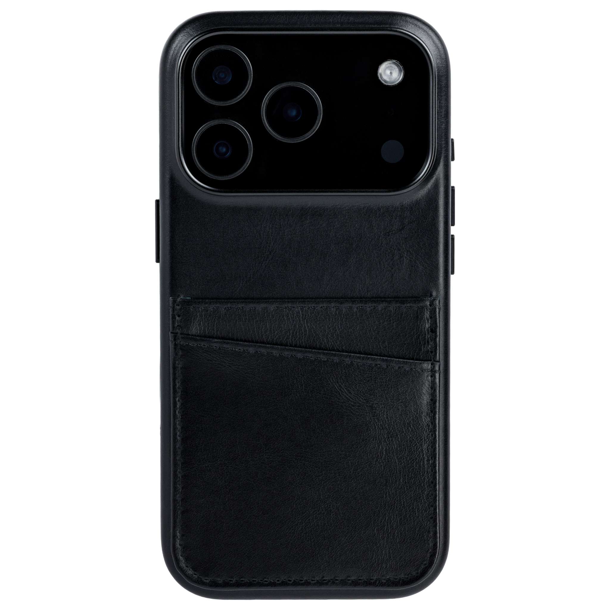 photo showing the 2 card holder slots built into the outside of the phone case