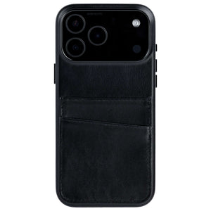 photo showing the 2 card holder slots built into the outside of the phone case