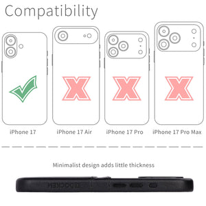 compatibility of the card case with iphone 17 (6.1 inch)