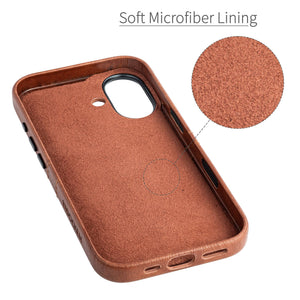 soft microfiber lining offering soft landing spot for iphone