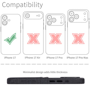 compatibility of the card case with iphone 17 (6.1 inch)