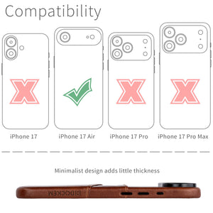 compatibility of the msgl v2 leather case with iphone 17 Air (6.7 inch)